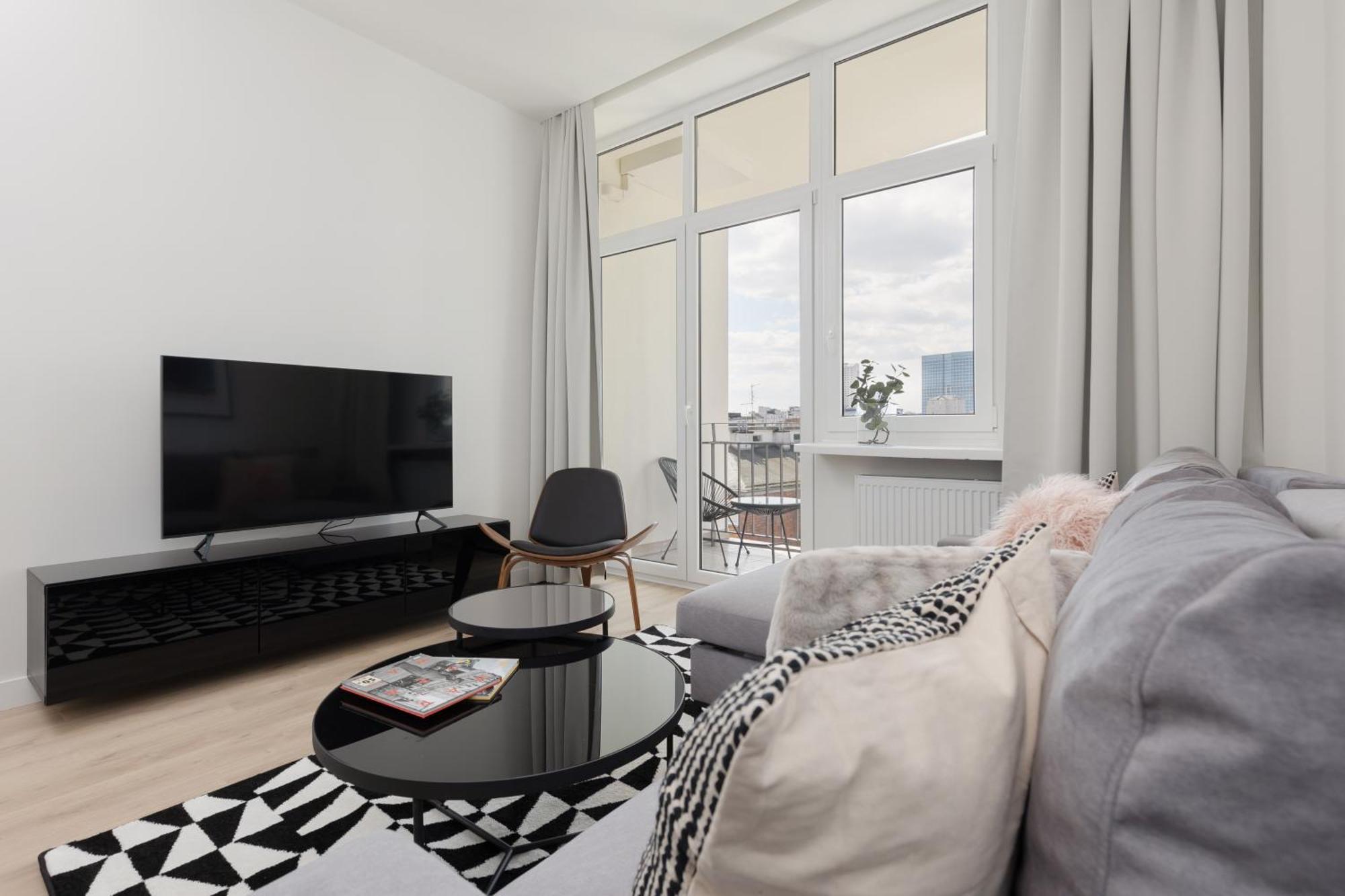 City Panorama Spacious Apartment By Renters Prestige Warsaw Exterior photo